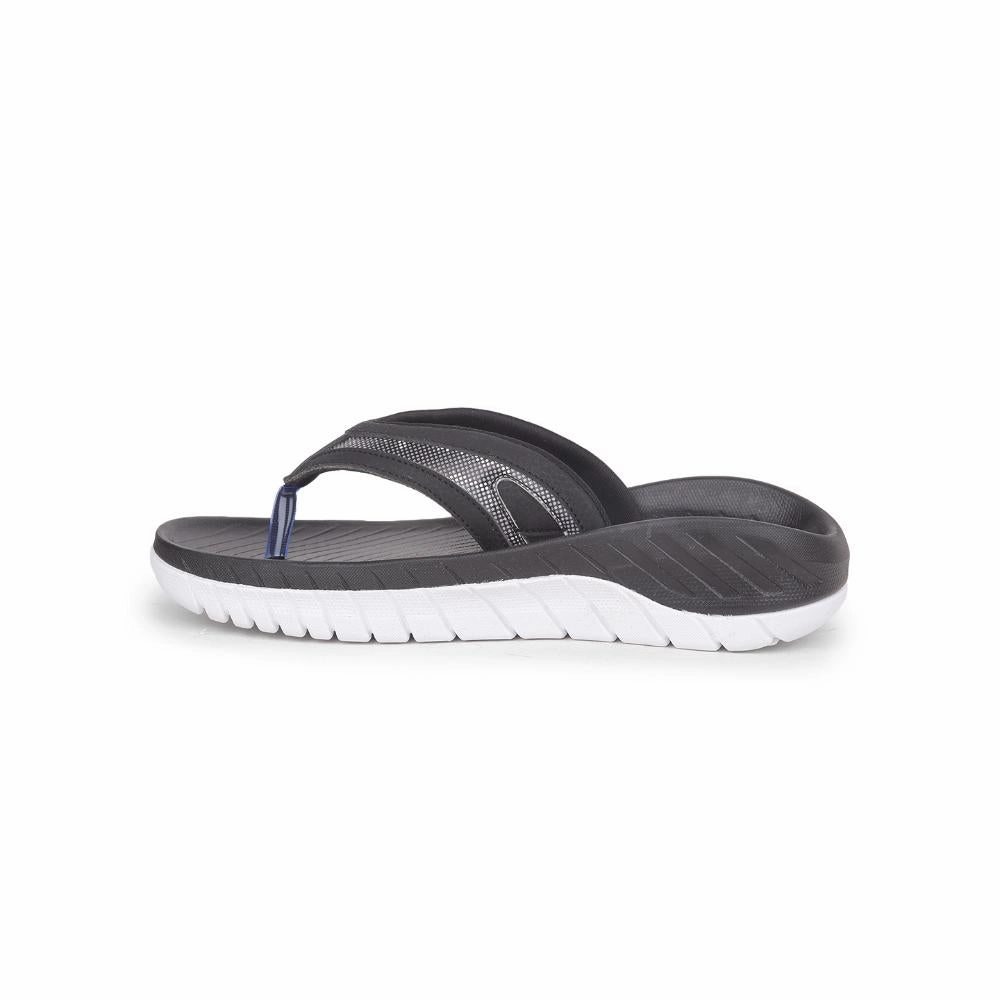 Leap7x Casual Black Flip Flop For Men AUSTIN By Liberty Trek Flip Flops
