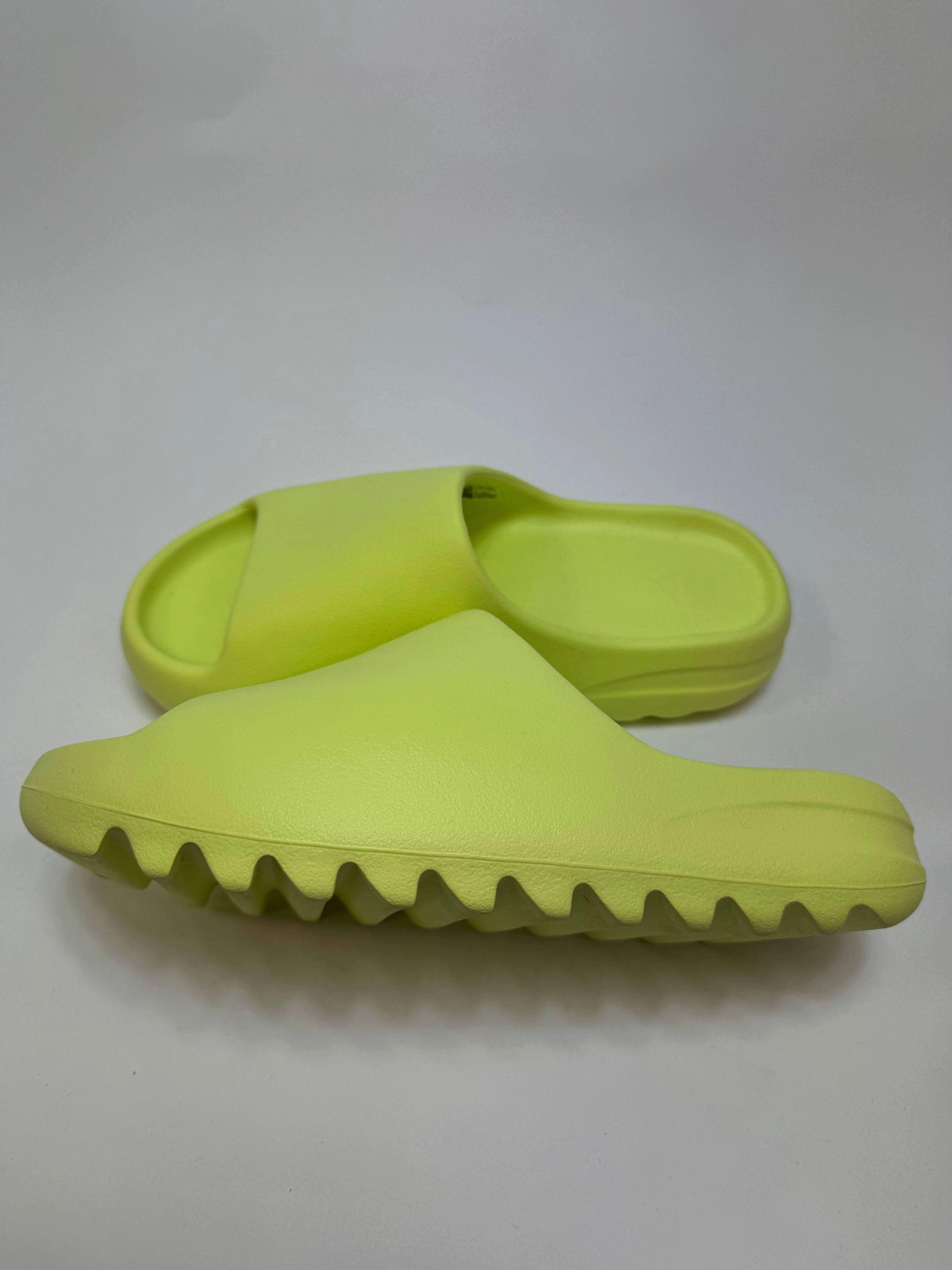 Adidas Yeezy Slide "Glow Green" Cozy Vibe Slippers