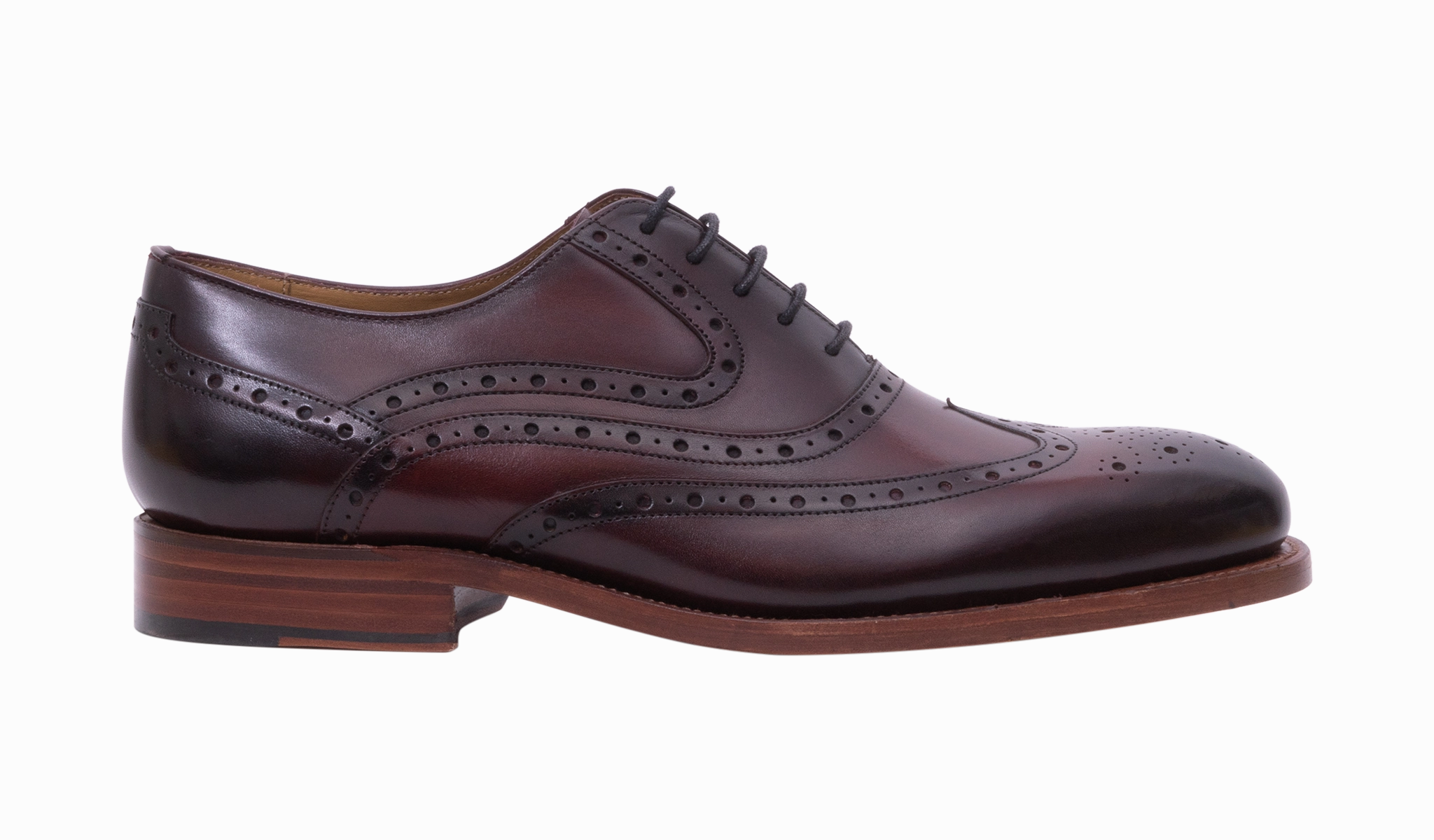 Brogues Over Oxfords Liffey - Hand Brushed Burgundy