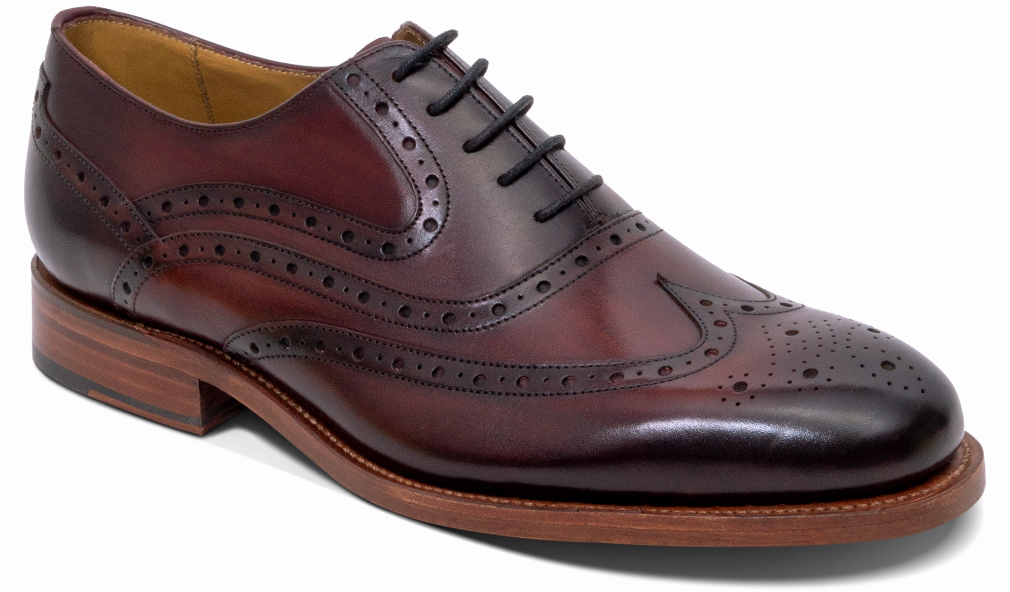 Liffey - Hand Brushed Burgundy Brogues Shoes Meaning