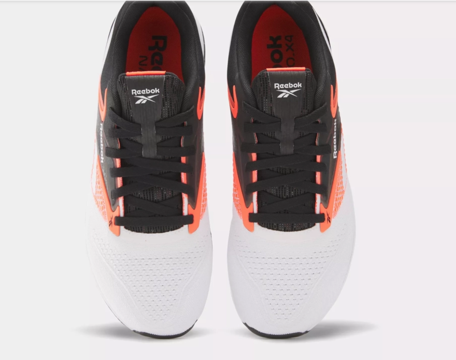 Reebok Mens Nano X4- Black / Ftwr White / Orange Flare (100074684 001) Best Shoes For Army Basic Training