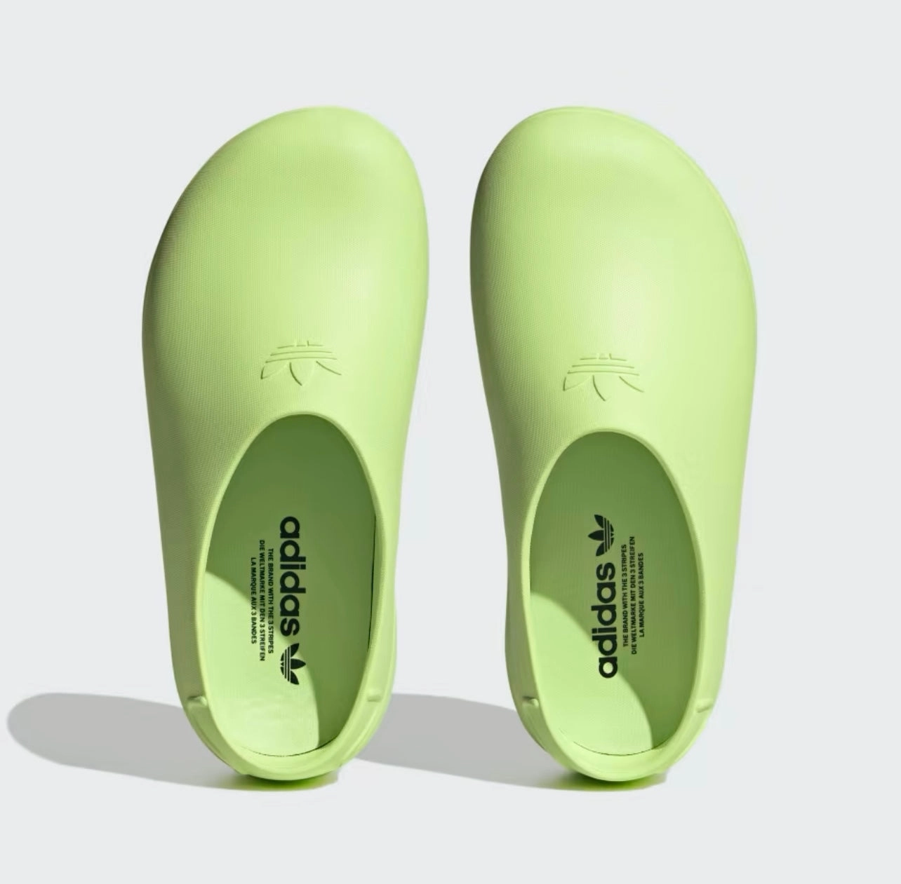 LADIES' ADIFOM STAN SMITH MULE SHOES - Lucid Lemon Kappa 222 Banda Slides