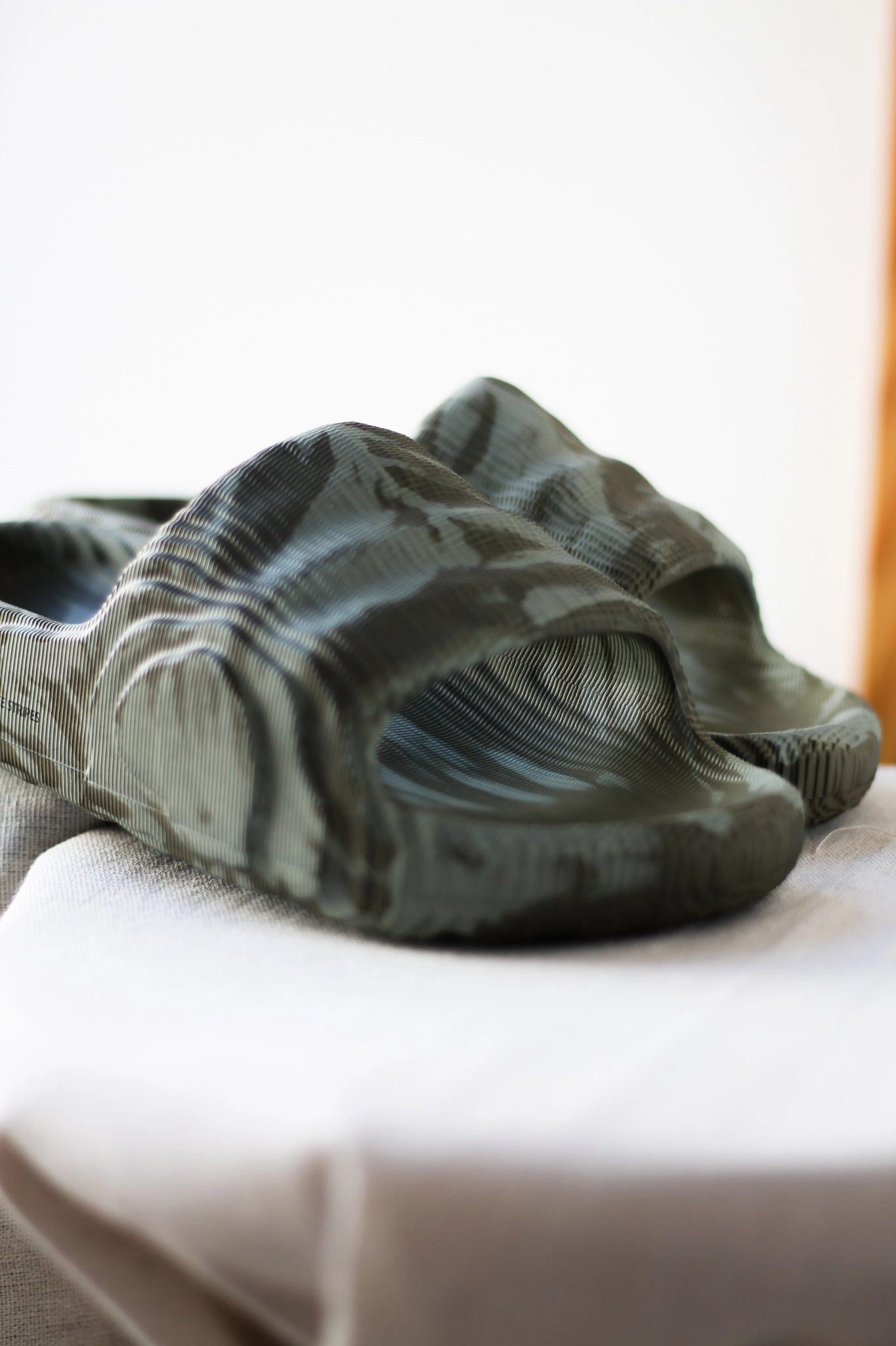 Slider Slippers For Ladies ADILETTE 22 "OLIVE STRATA"