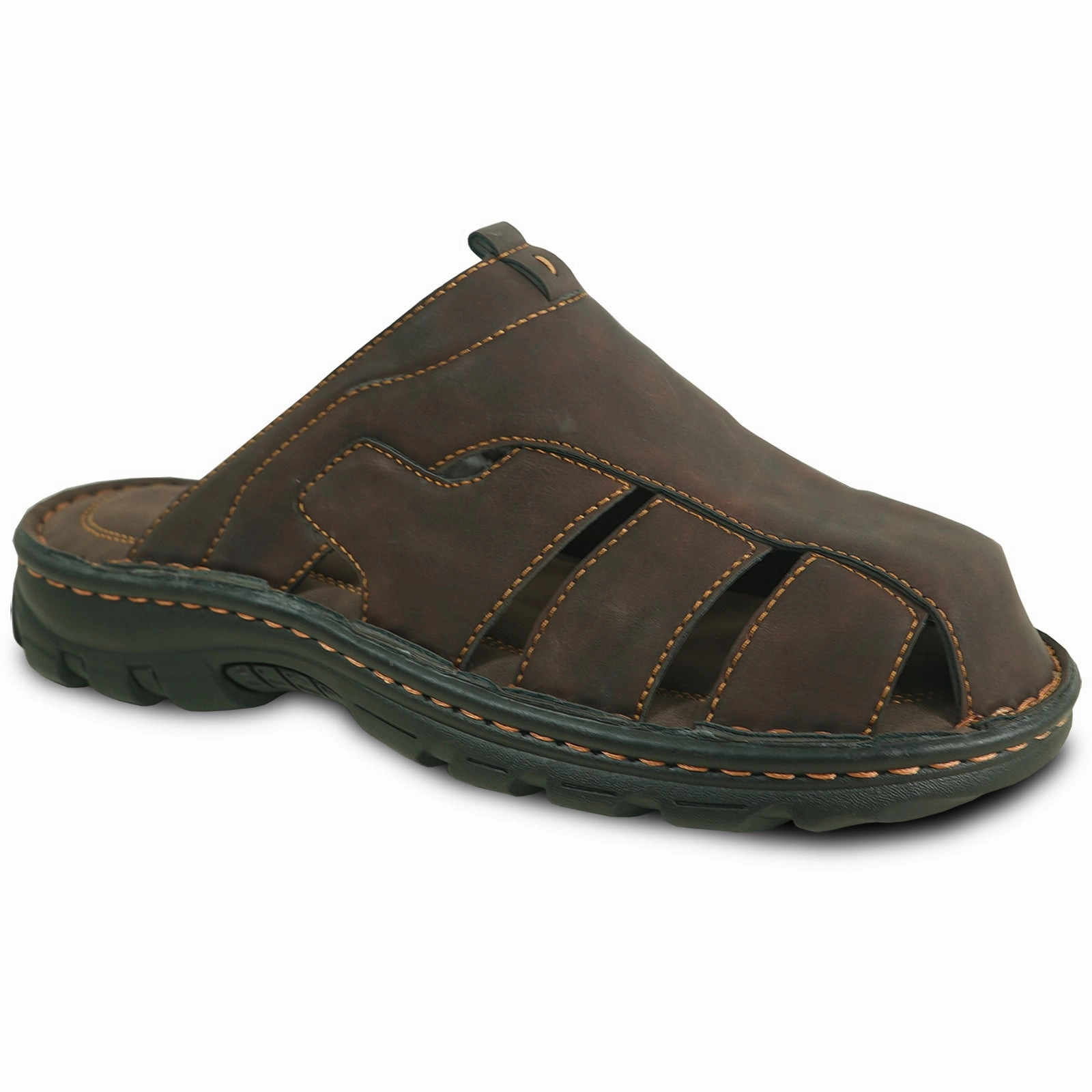 KOZI Men Sandal FISHMAN-3 Coffee Silver Sandals