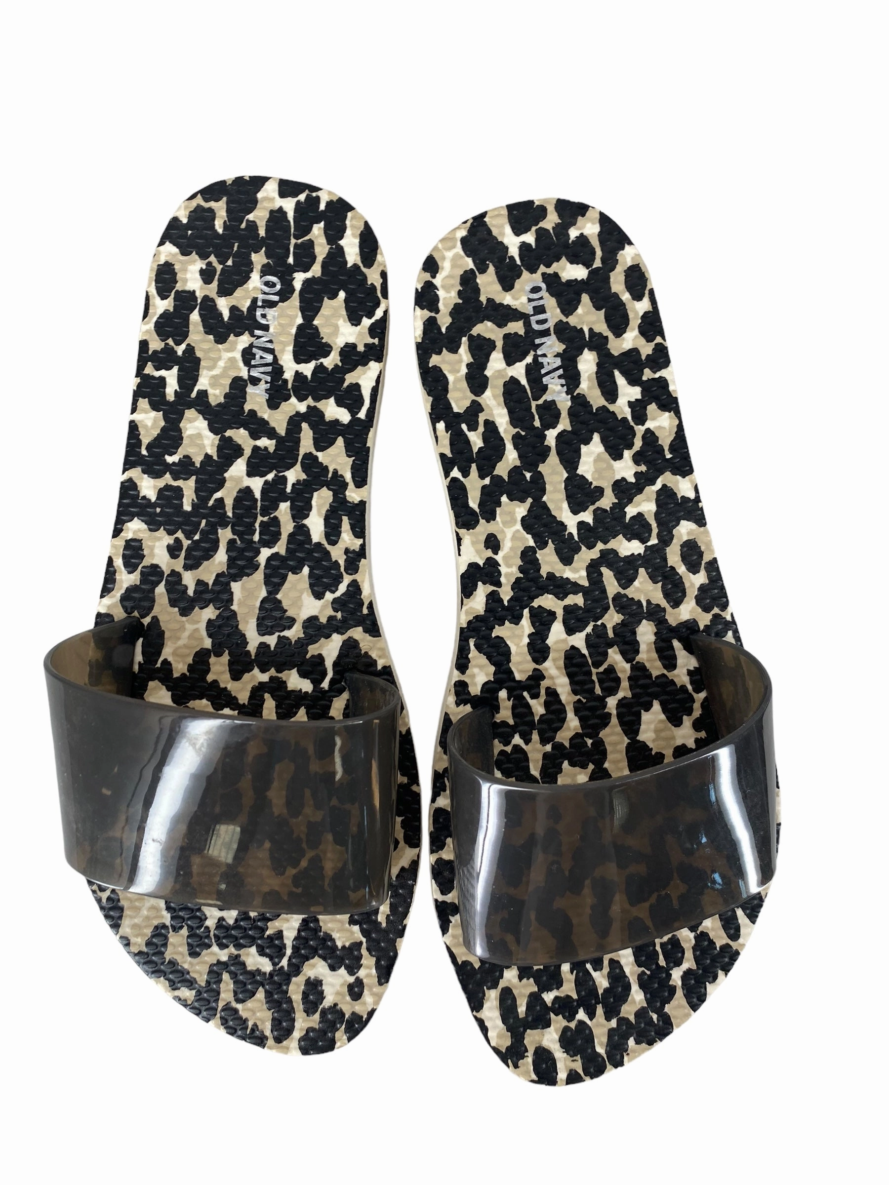 Flip Flops Cause Abrasions On My Toes Animal Print Sandals Flip Flops Old Navy, Size 7