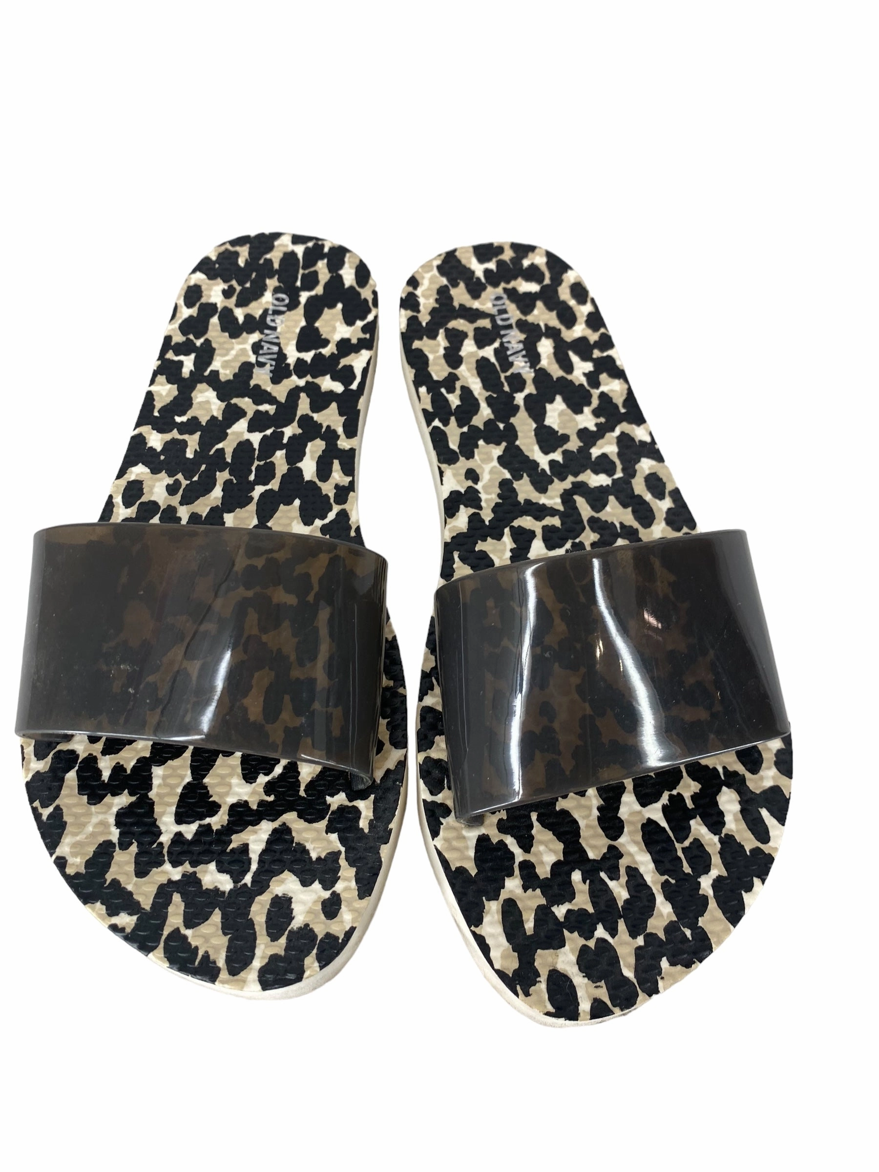Animal Print Sandals Flip Flops Old Navy, Size 7 The Row Ginza Leather And Suede Platform Flip Flops