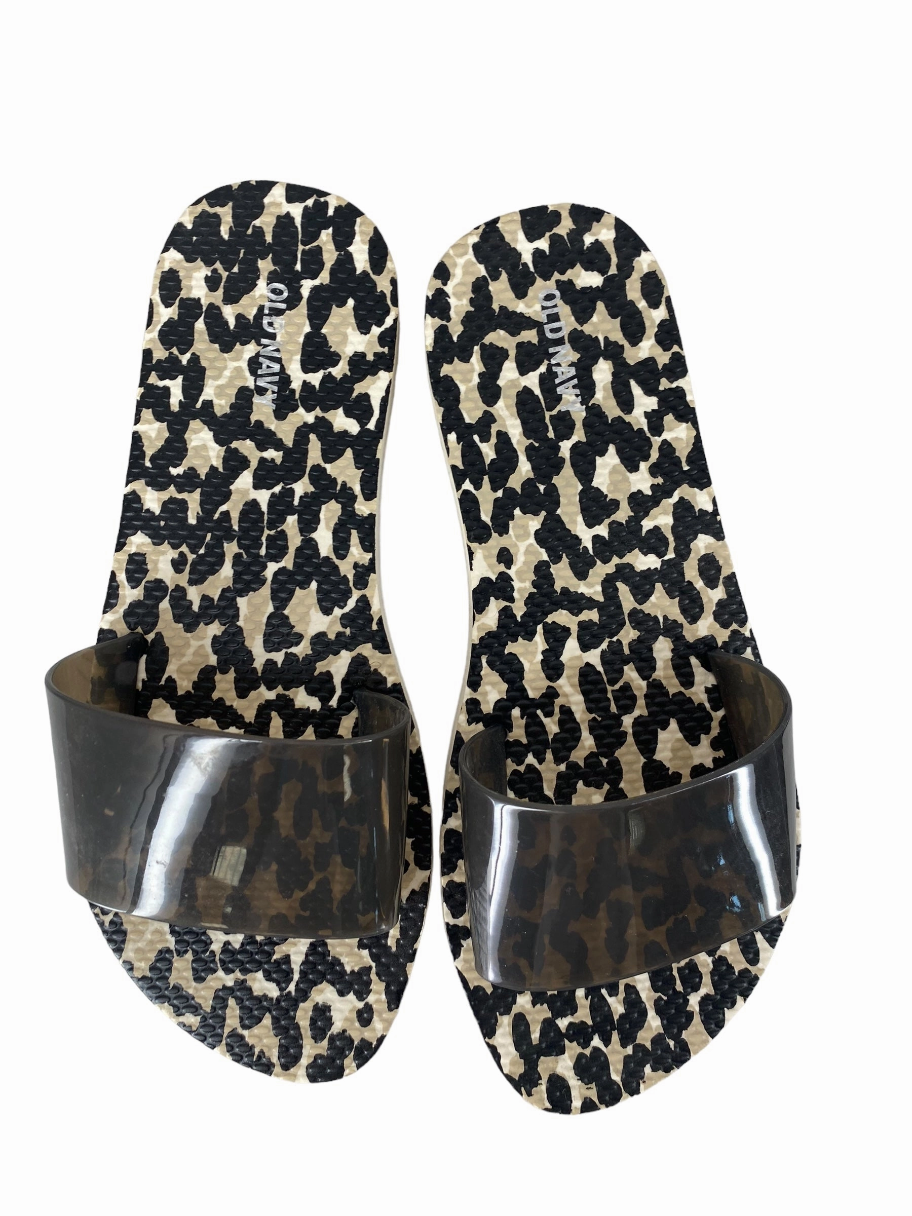 Animal Print Sandals Flip Flops Old Navy, Size 7 Best Way To Break In Flip Flops