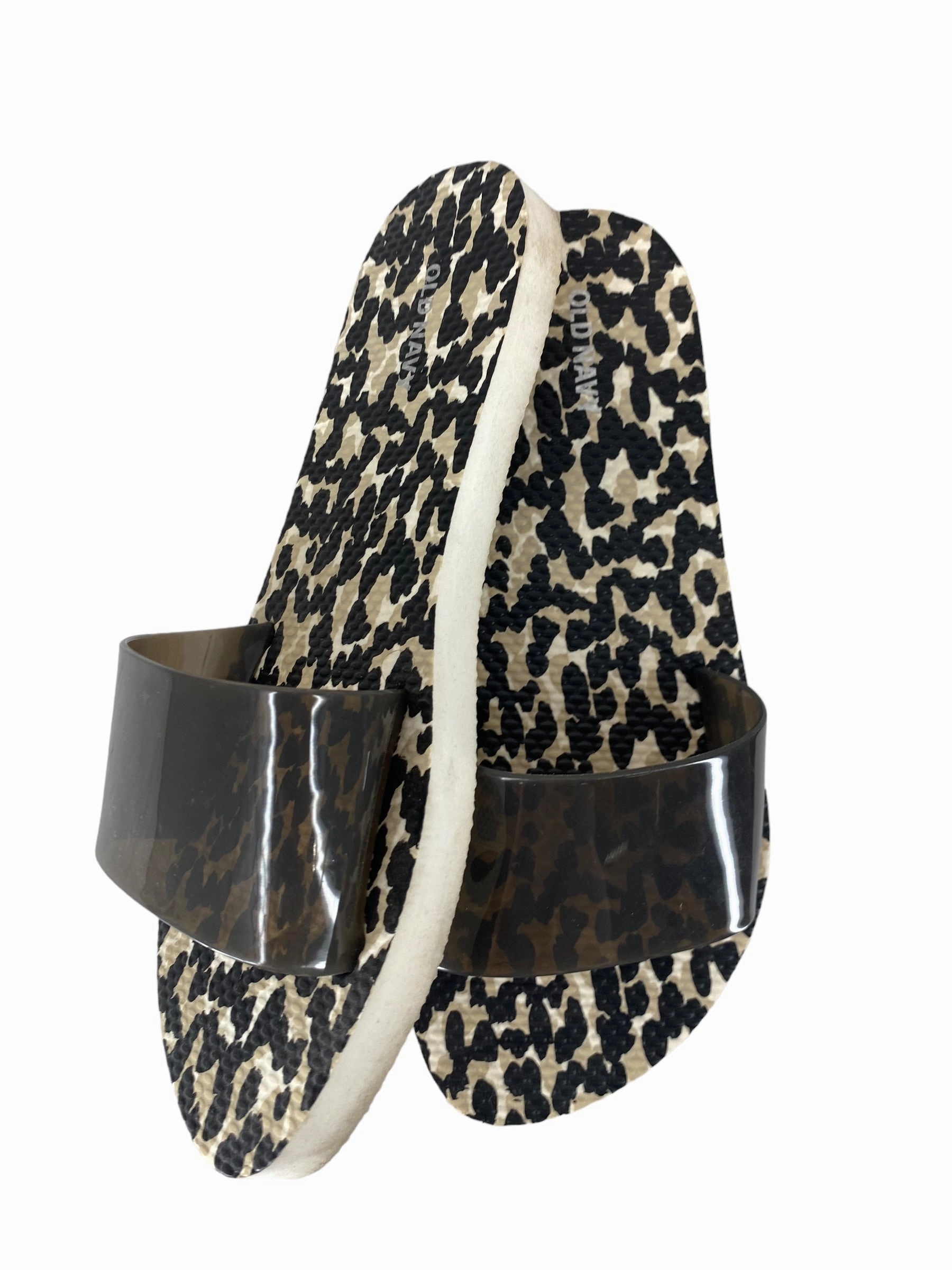 Animal Print Sandals Flip Flops Old Navy, Size 7 Flip Flops Wedding Dress