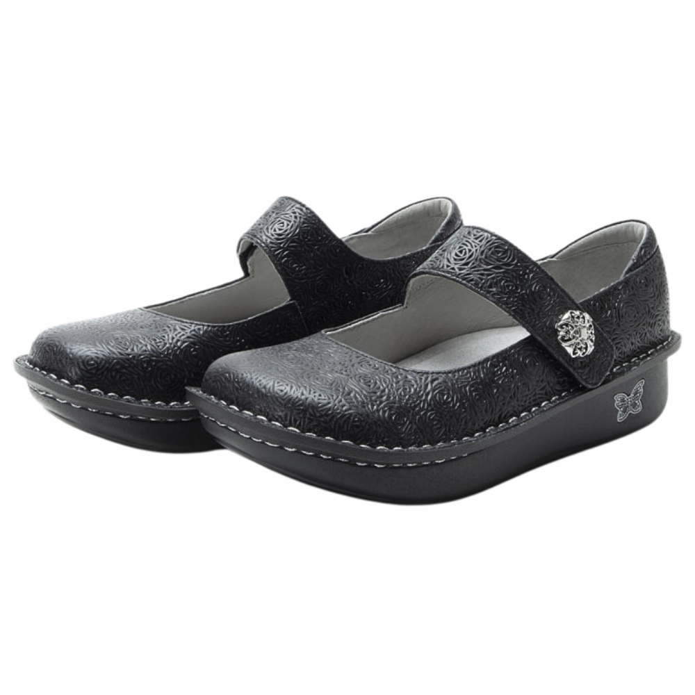 Alegria Paloma Inky Leather Mary Jane (Women's) Nursing Slip On Clogs