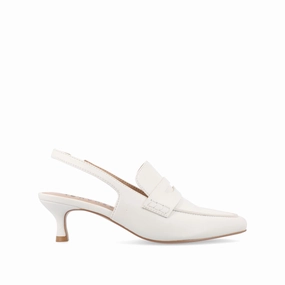 AMORY KITTEN HEEL LOAFERS IN VEGAN LEATHER IN WIDE Skirts And High Heels