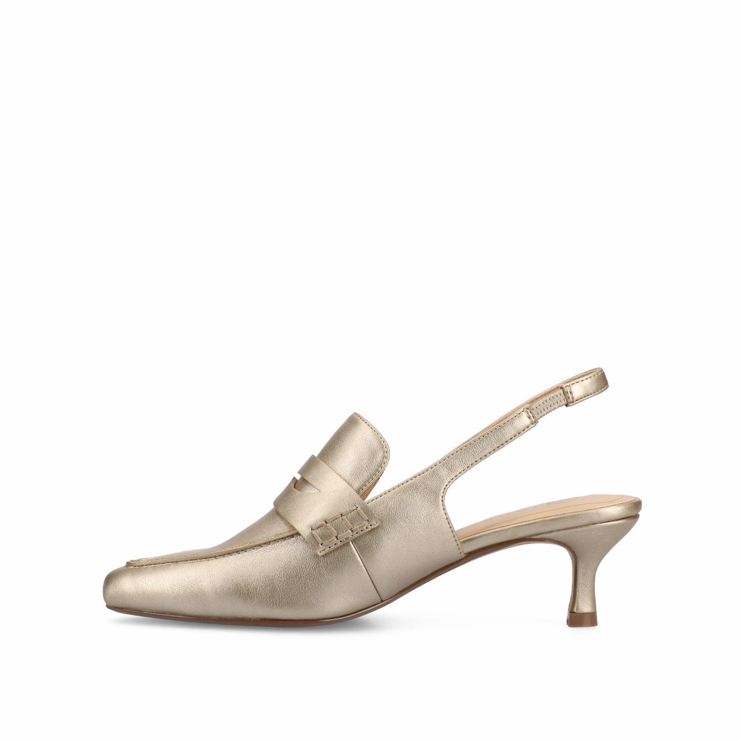 High Heels Pedro Almodovar AMORY KITTEN HEEL LOAFERS IN VEGAN LEATHER IN WIDE