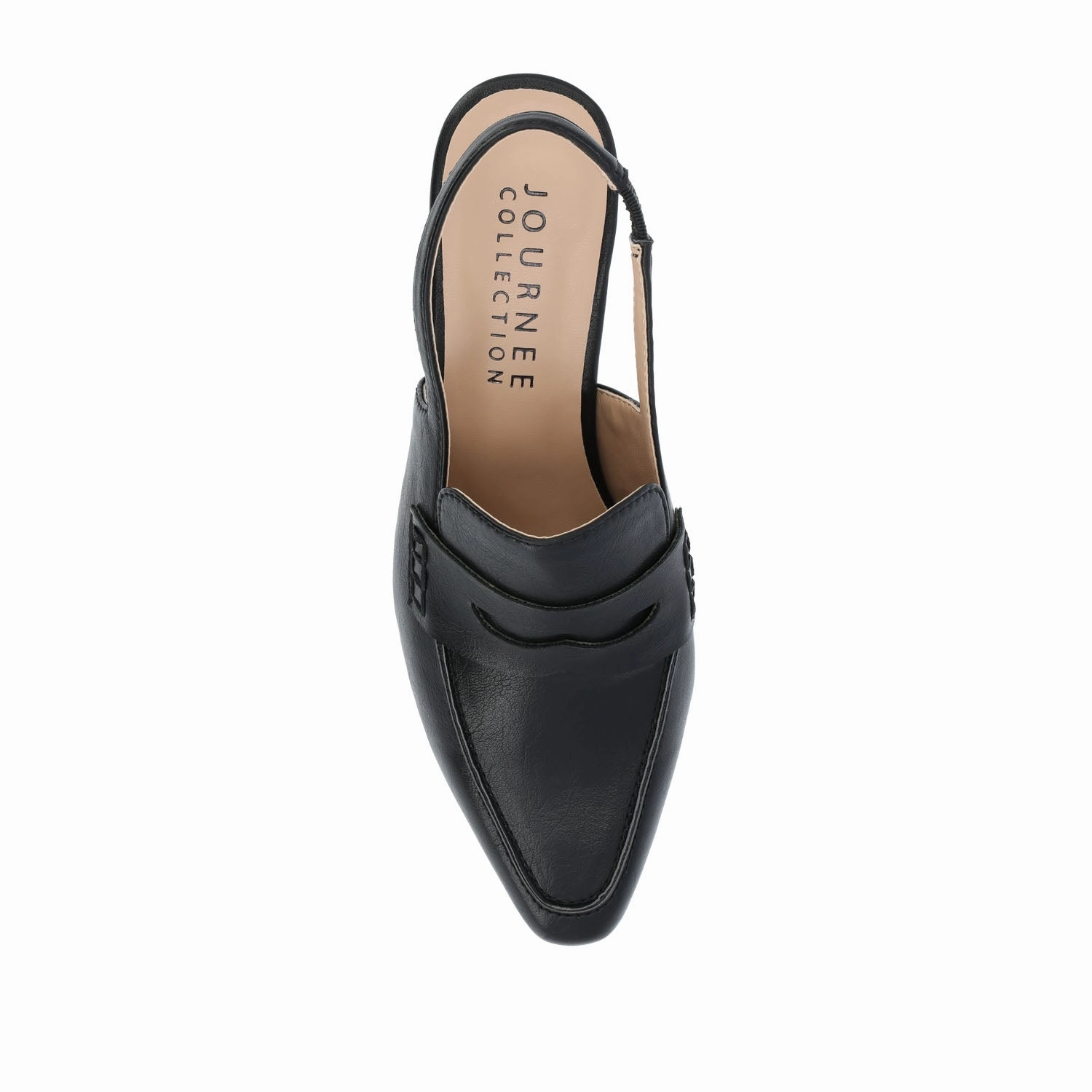 AMORY KITTEN HEEL LOAFERS IN VEGAN LEATHER IN WIDE Man Wearing High Heels