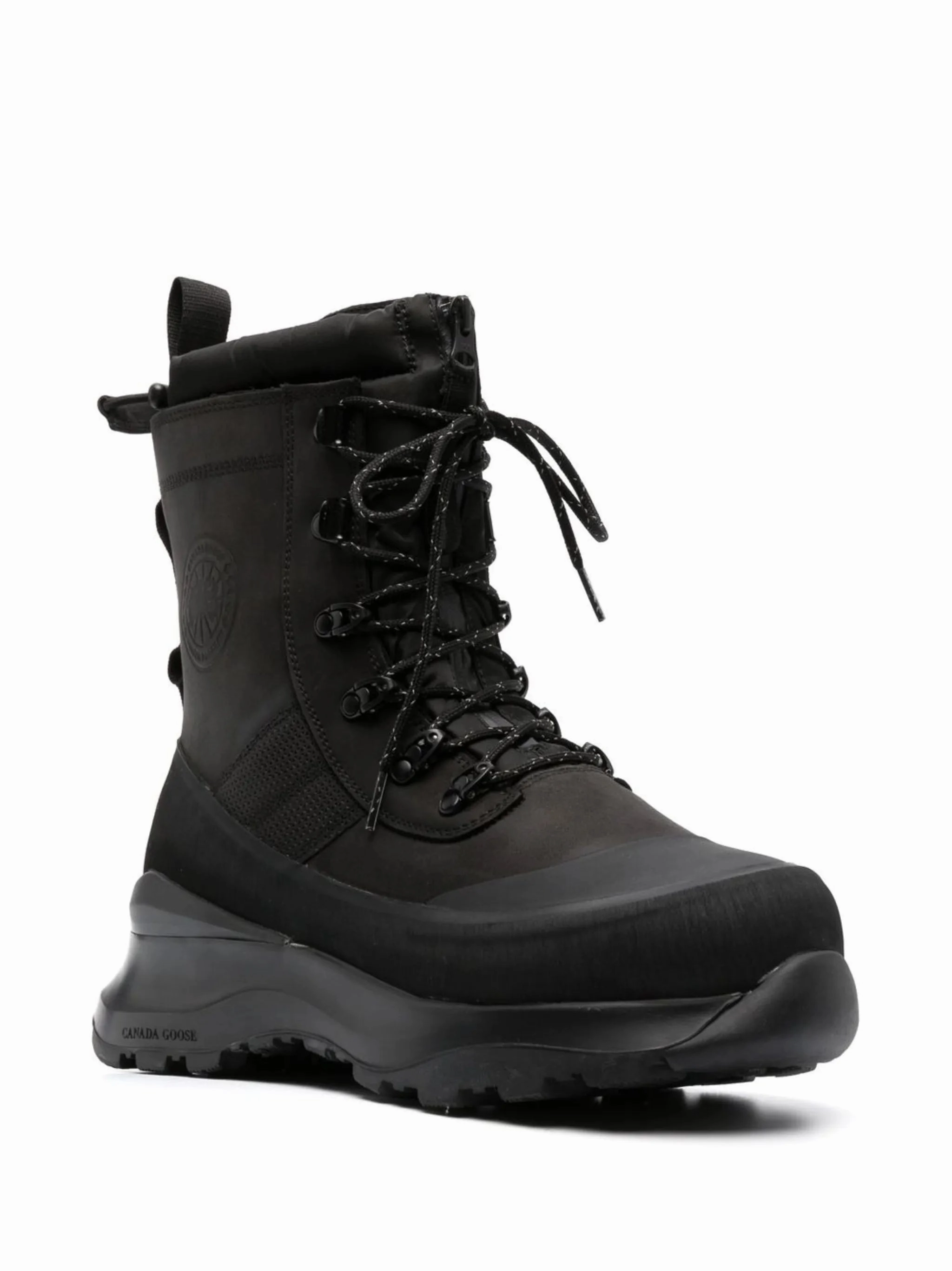 Kitten Heel Leather Boots Armstrong lace-up snow boots