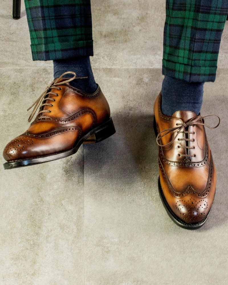 Non Slip Oxford Shoes Arthur Bourbon Full Brogue Oxford