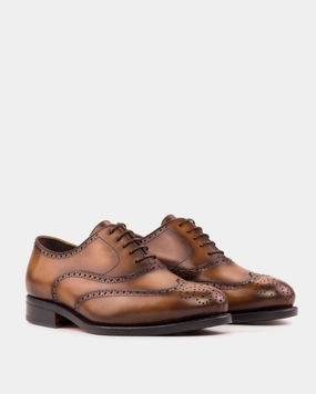 Gold Sparkly Oxfords Arthur Bourbon Full Brogue Oxford
