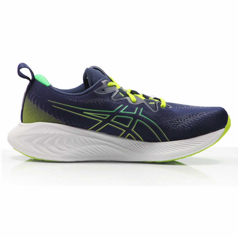 Clearance Running Shoes Uk Asics Gel Cumulus 25 Men's Running Shoe - Midnight/Cilantro