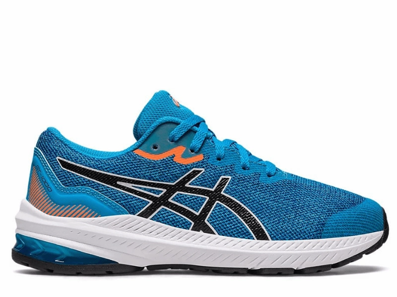 Asics Gel GT1000 11 GS Kids Running Shoe (Island Blue/Black) Cheer Shoes Asics