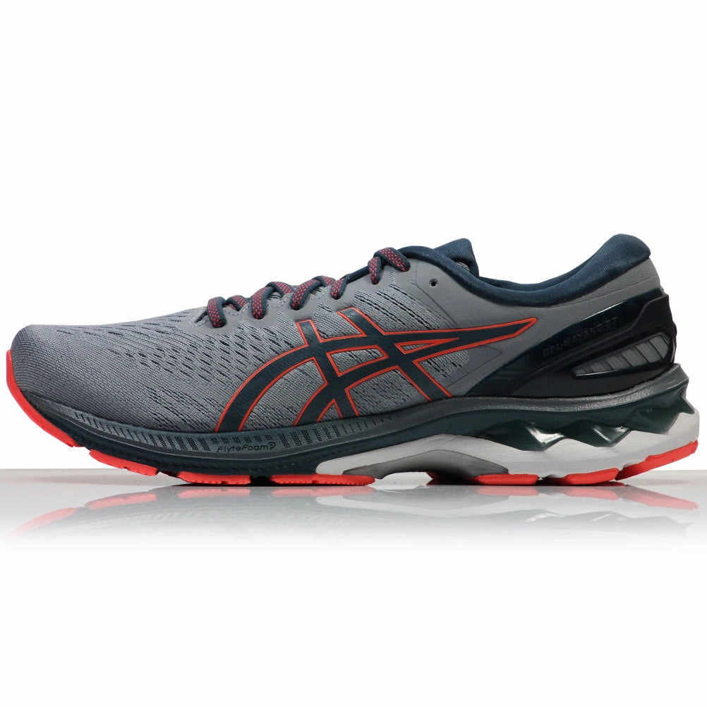 Asic Slip On Shoes Asics Gel Kayano 27 Men's Running Shoe - Sheet Rock/Magnetic Blue