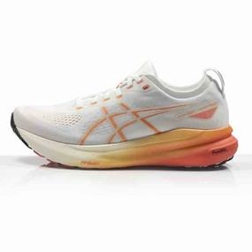 Asics Shoes Gel Kayano Asics Gel Kayano 31 Women's Running Shoe - White/Faded Orange