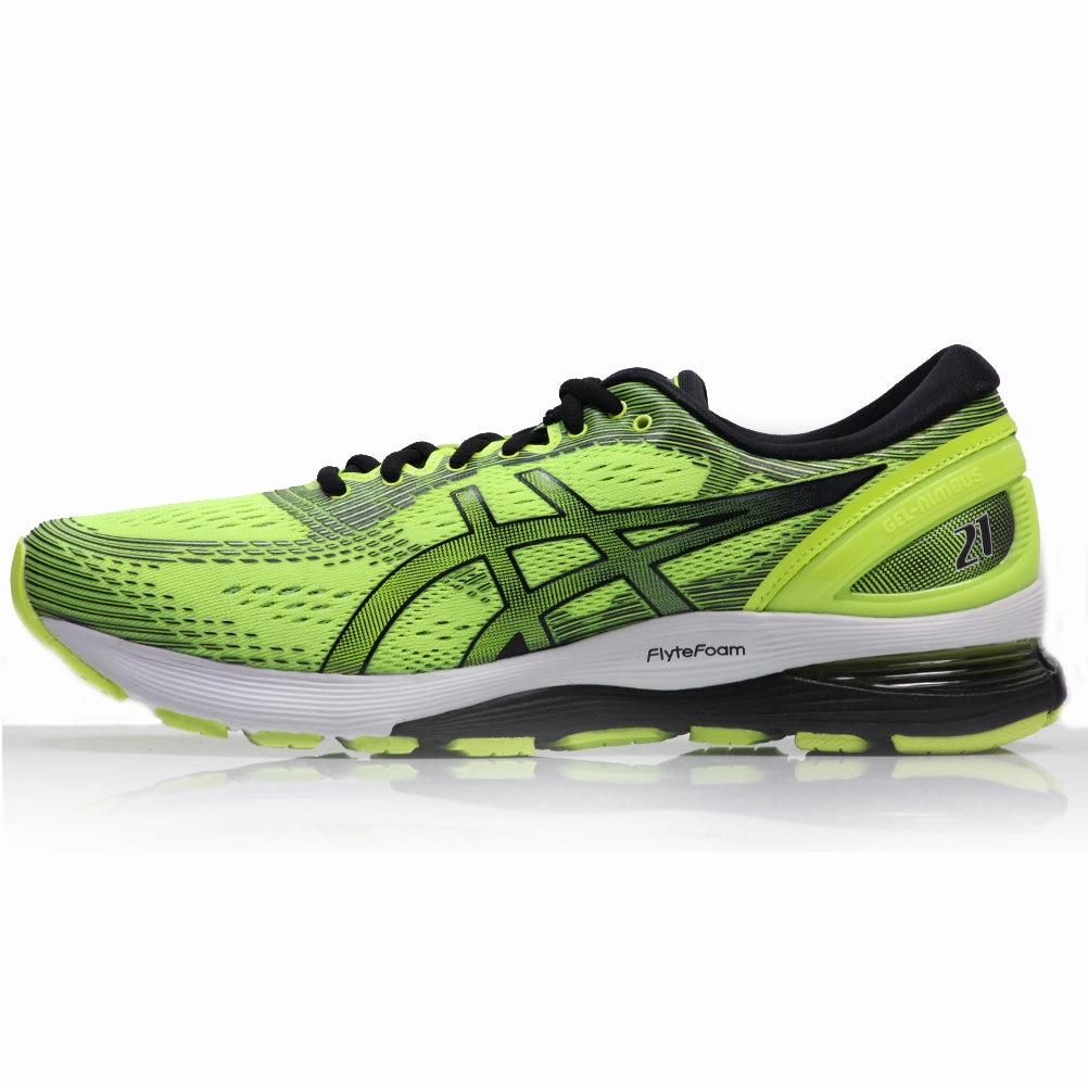 Asics Gel Nimbus 21 Men's Running Shoe - Safety Yellow/Black Asics Shoe Gel 1130