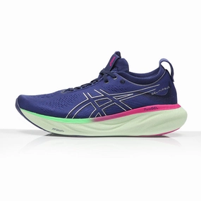 Asics Gel Nimbus 25 Women's Running Shoe - Indigo Blue/Steel Blue Asics Gel-preshot Classic 3 Golf Shoes