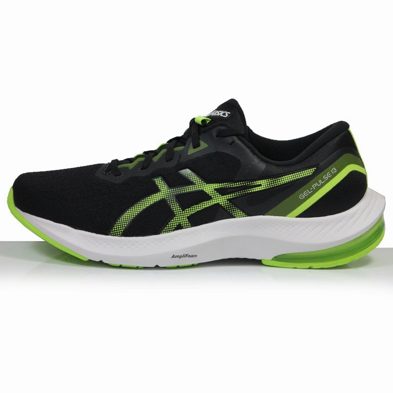 Asics Gel Pulse 13 Men's Running Shoe - Black/Hazard Green Men's Asics Gel-nyc Casual Shoes