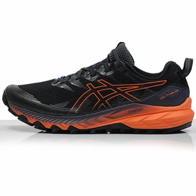 Run Swift Shoes Asics Men's Gel-Trabuco 10 Trail Shoe - Black/Shocking Orange