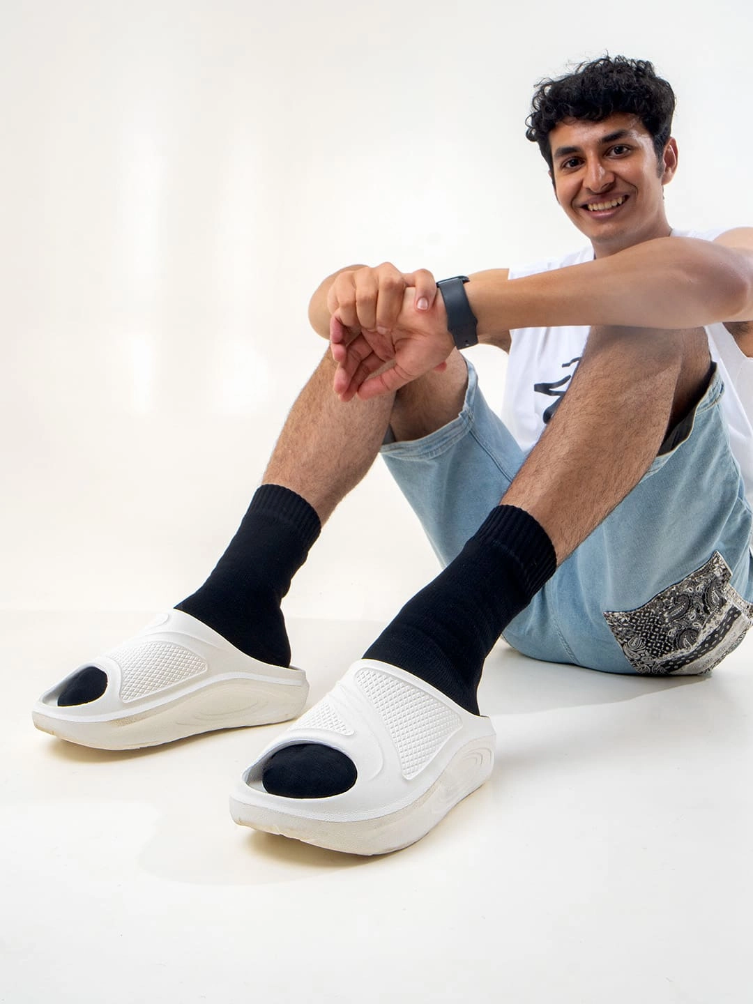 Knit Slippers Bacca Bucci FloatsUltra Lightweight EVA Slides for Men