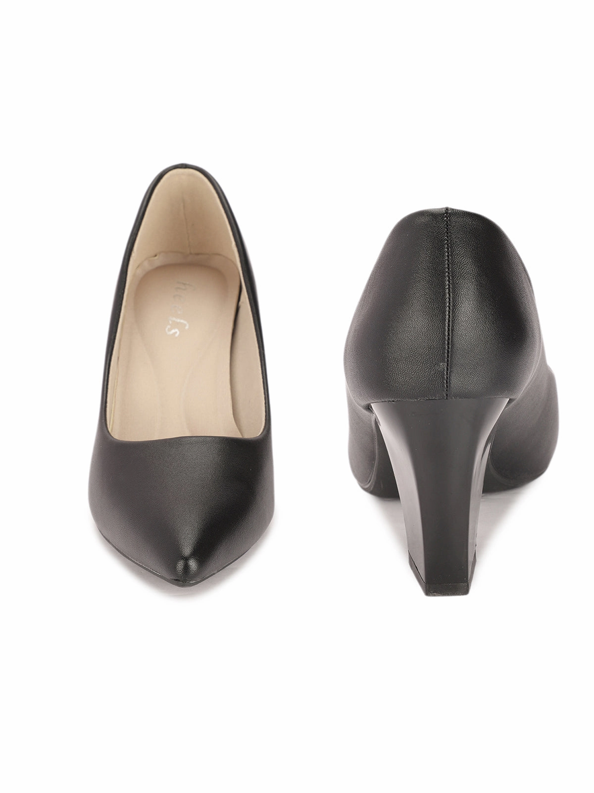 Beatrice Block Heel Pumps High Heeled Buckle Boots