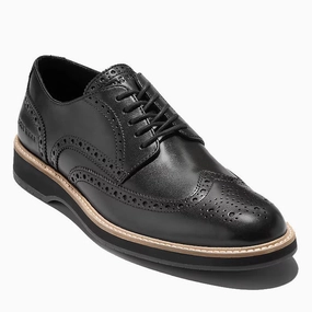 American Classics Montrose Plain Toe Oxfords Cole Haan Men's Morse Grand Wingtip Oxfords - Black