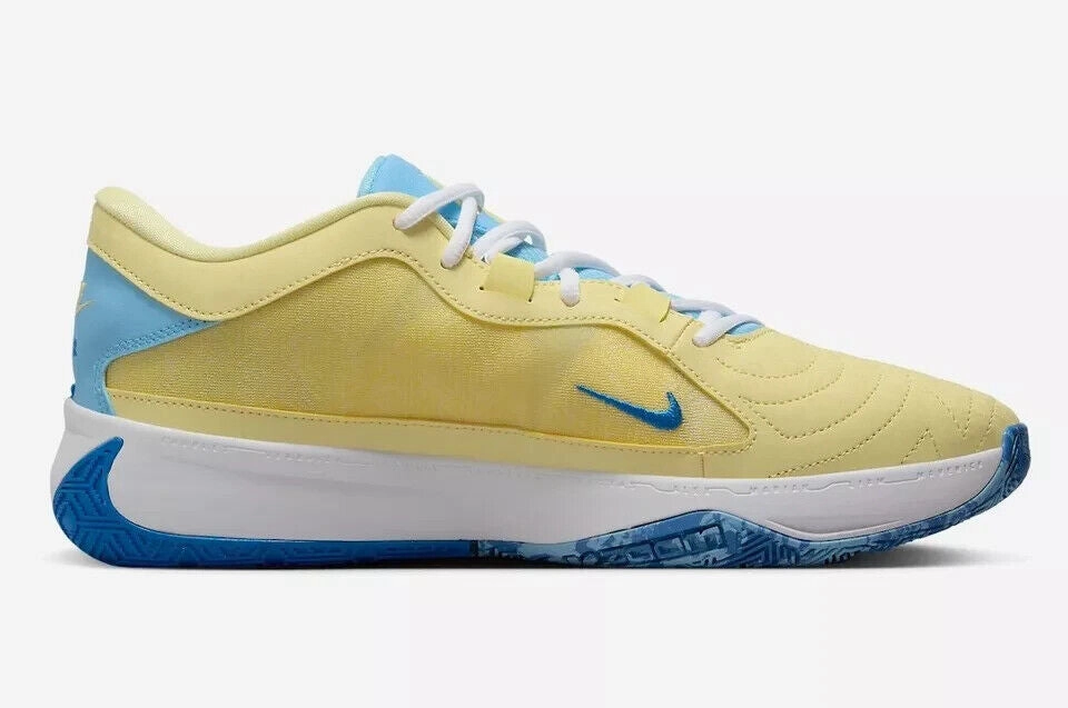 Create Nike Shoe Nike Zoom Freak 5 DX4985-700 Sneaker Men's Yellow Blue Basketball Shoes TF5885 (Yellow,10)