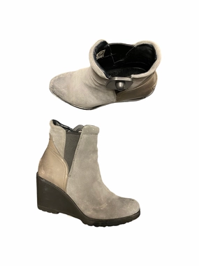Kanna Chelsea Boots Black & Grey Boots Designer Sorel, Size 8