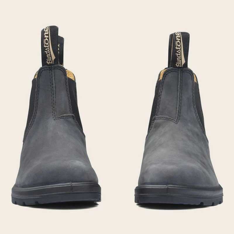 Blundstone 587 Chelsea Boot in Rustic Black Chelsea Boots With Shearling