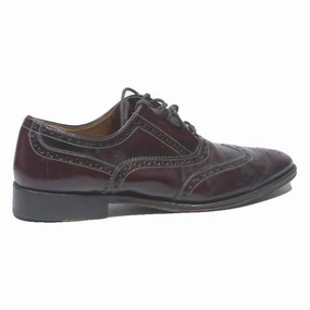 Prestige Bartlett Brogue BOLOGNA Womens Brogue Leather Shoes Burgundy UK 5.5 Classic Lace-Up Formal