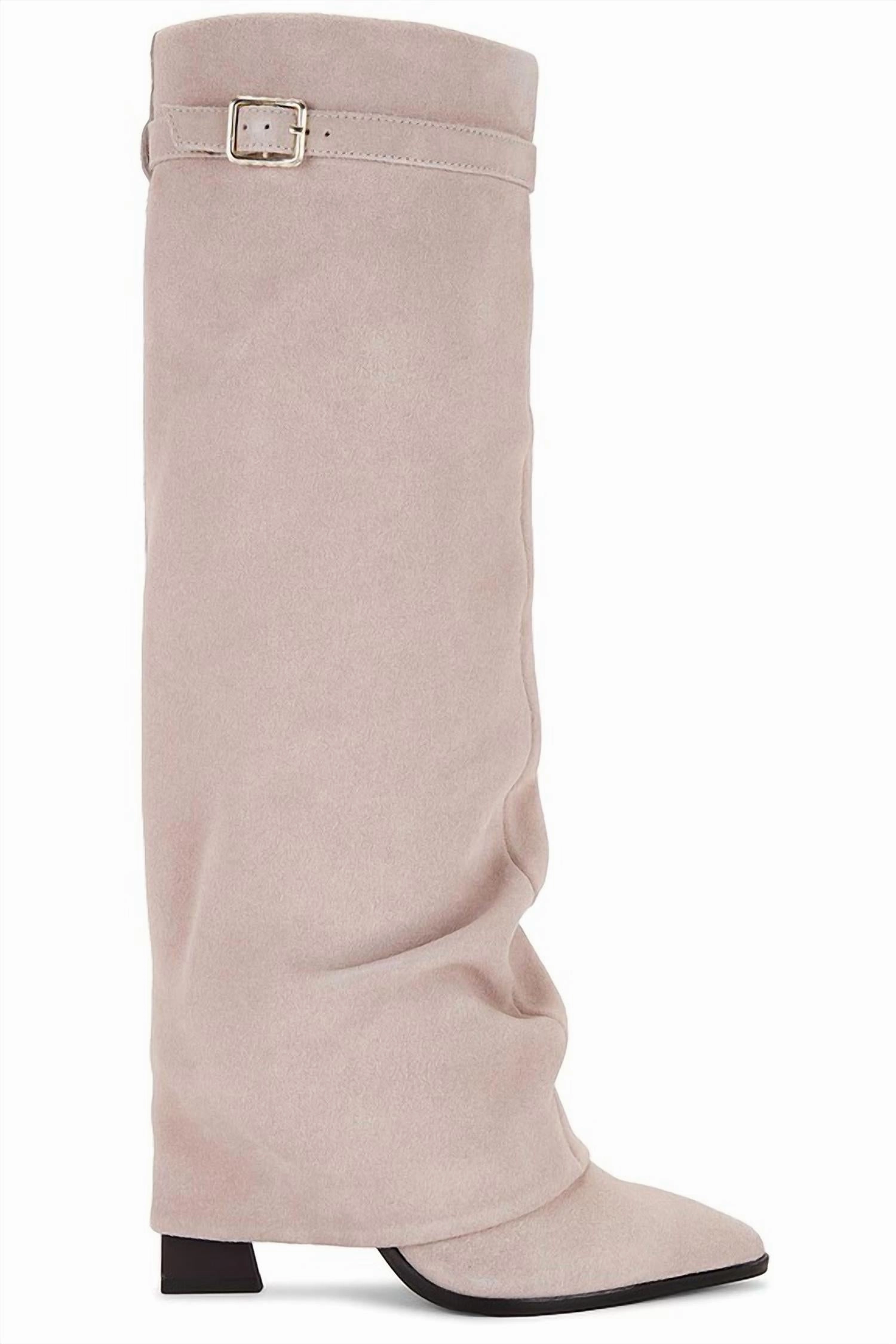 Women's Felicity Foldover Boots In Dust Bunny Boots Repair