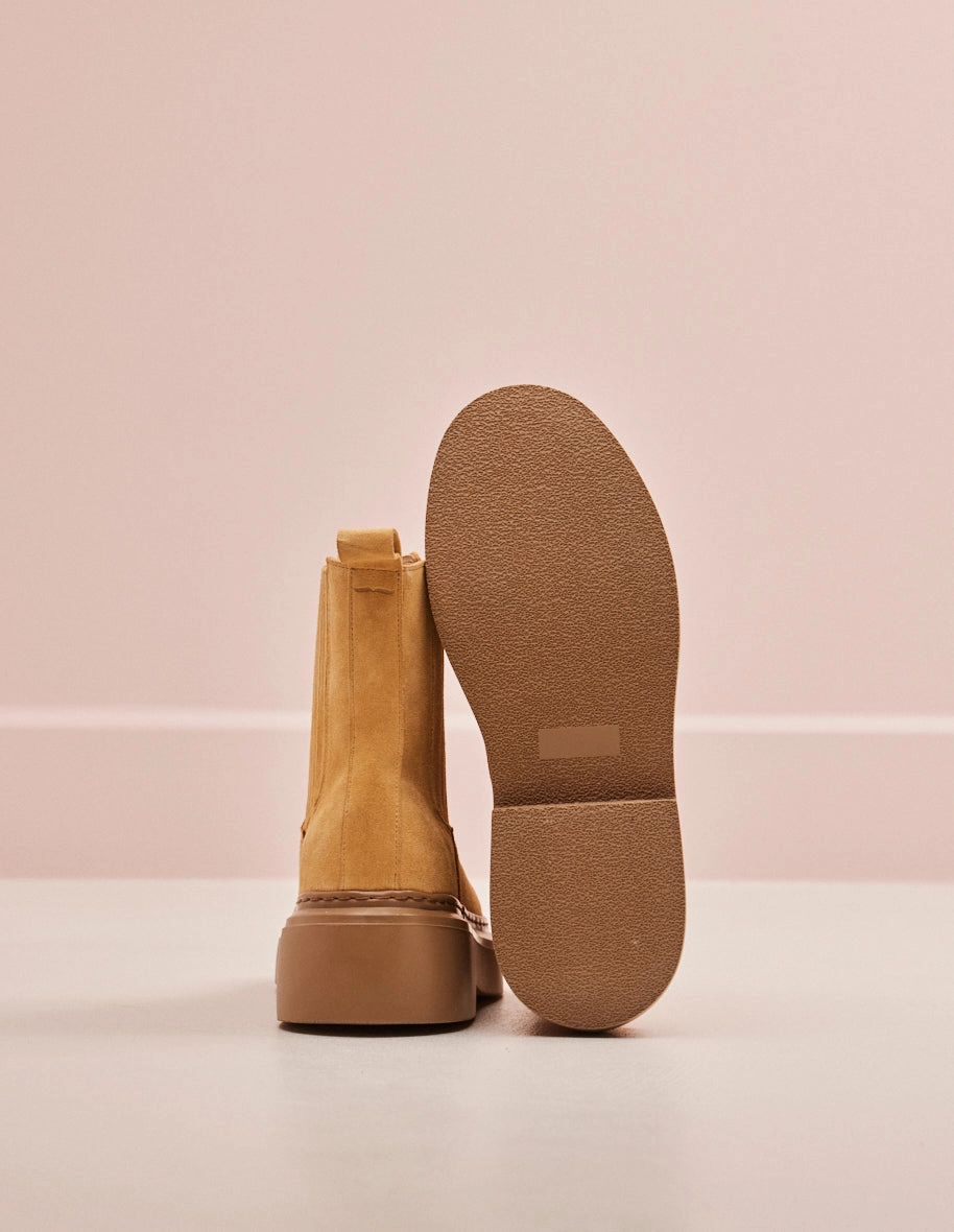 Bottines Tiphanie - Sude sable Beek Leather Condor Chelsea Boots