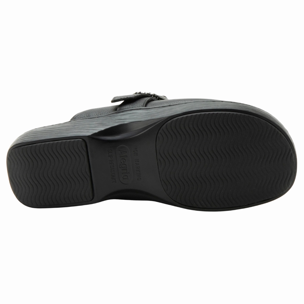 Doc Martin Clogs Alegria Osmosis Black Bird Leather Clog (Women's)