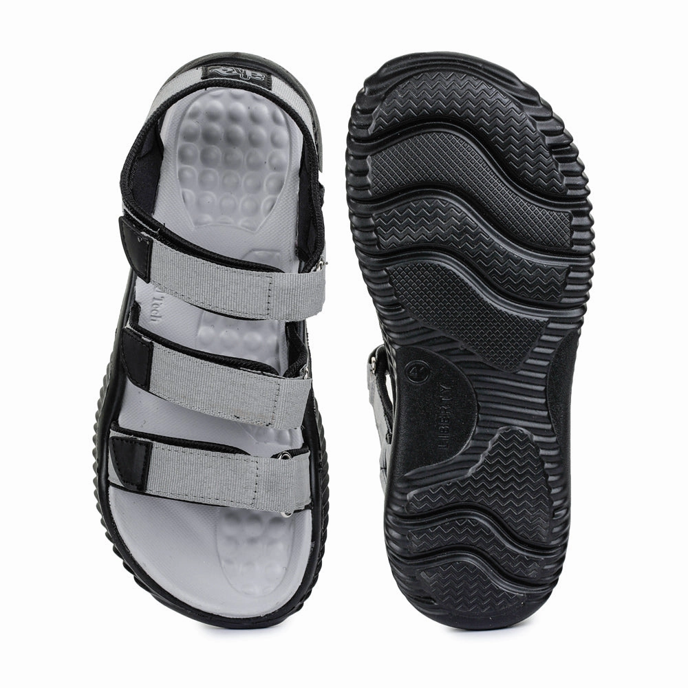 Sandals For Work A-HA Casual Grey Sandals For Men STAMINA-4E By Liberty
