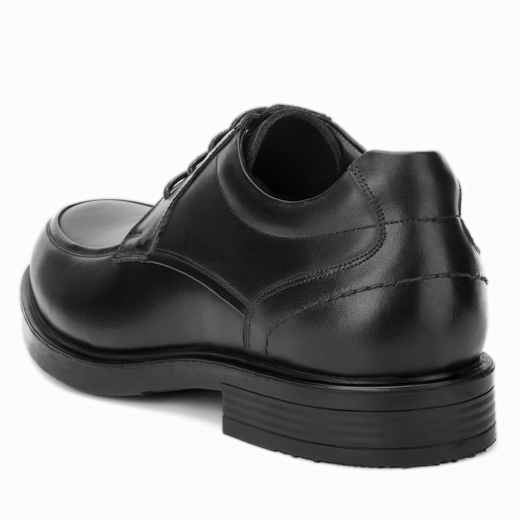 Casual Leather Derby Shoes Brio Classic Touch - Black