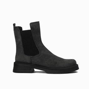 Brio Urban Rover Natural Leather Boot-Gray Elongated Chelsea Boots