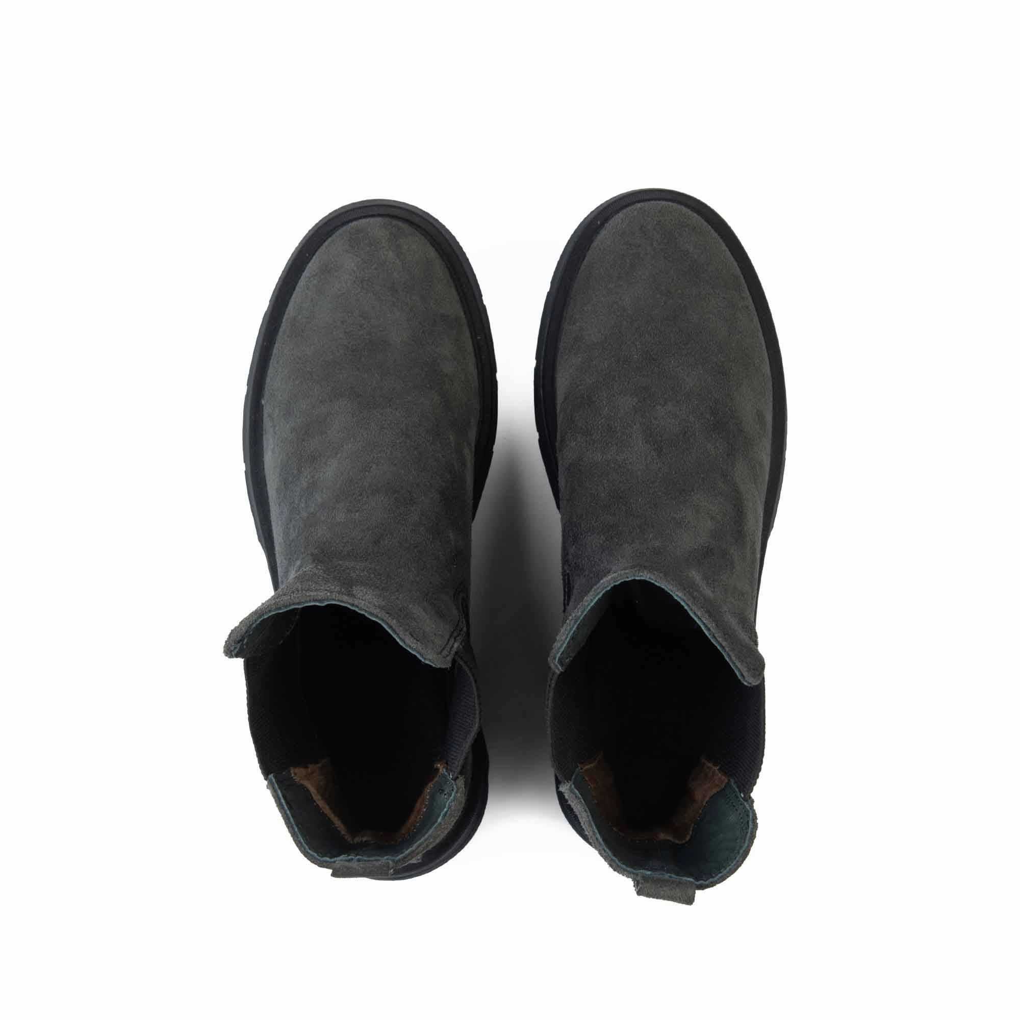 Brio Urban Rover Natural Leather Boot-Gray Ainsley Suede Chelsea Boots