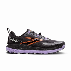 Plain Ridge Trail Shoes Brooks | Women's Cascadia 18 Running Shoes - Ebony