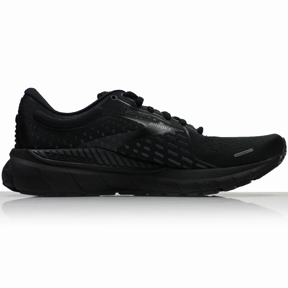 Brooks Adrenaline GTS 21 Men's Running Shoe - Black/Black/Ebony Best Running Shoe For Larger Runners