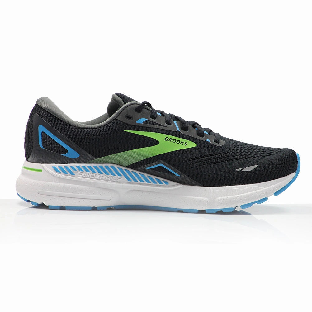 Running Shoes Price Brooks Adrenaline GTS 23 Men's Wide Fit Running Shoe - Black/Hawaiian Ocean/Green