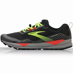 Brooks Cascadia 15 Men's Trail Shoe - Black/Raven/Cherry Tomato Running Shoes And Gym Shoes
