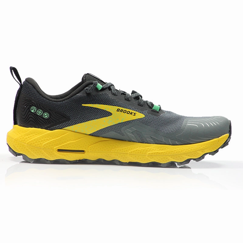 Brooks Cascadia 17 Men's Trail Shoe - Lemon Chrome/Sedona Sage Best Trail Running Shoes
