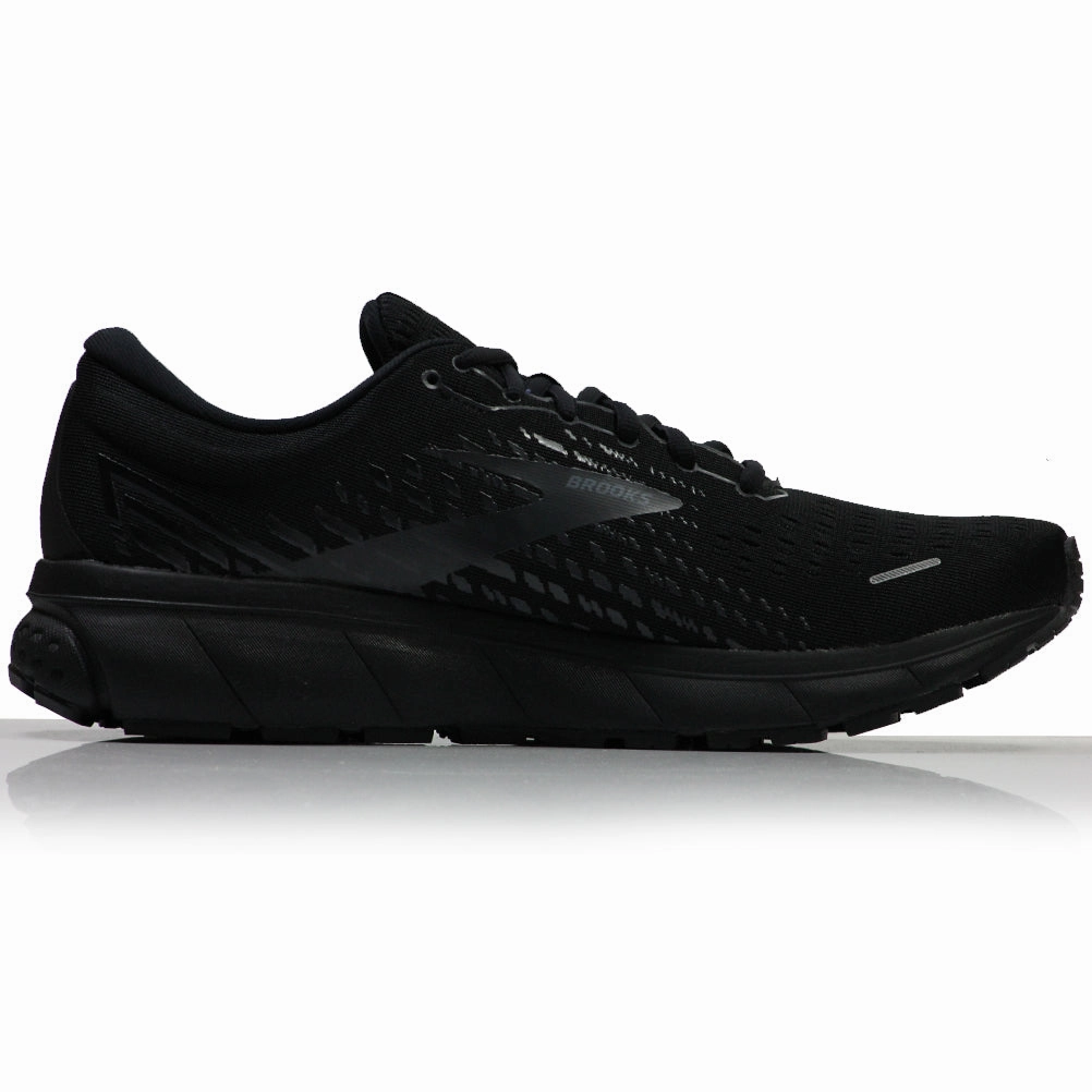 Laceless Running Shoes Brooks Ghost 13 Men's Running Shoe - Black/Black