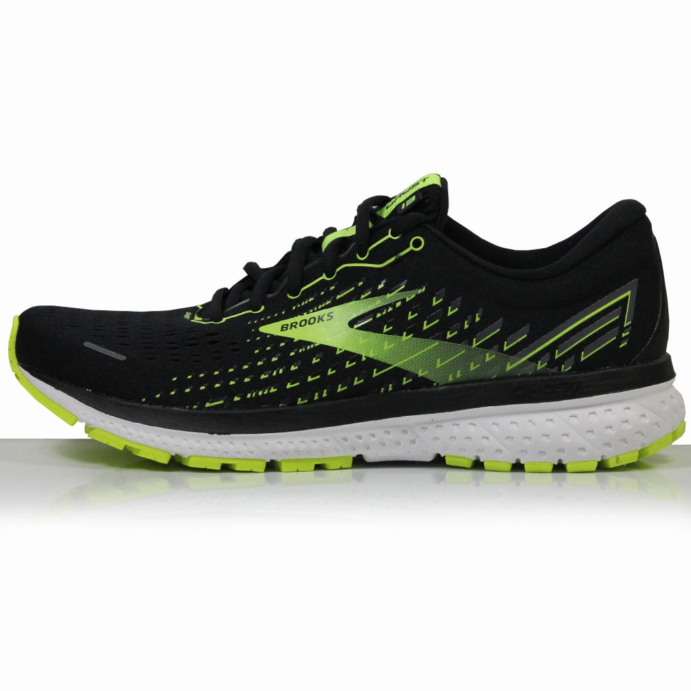 Running Wide Shoes Brooks Ghost 13 Men's Running Shoe - Black/Nightlife/White