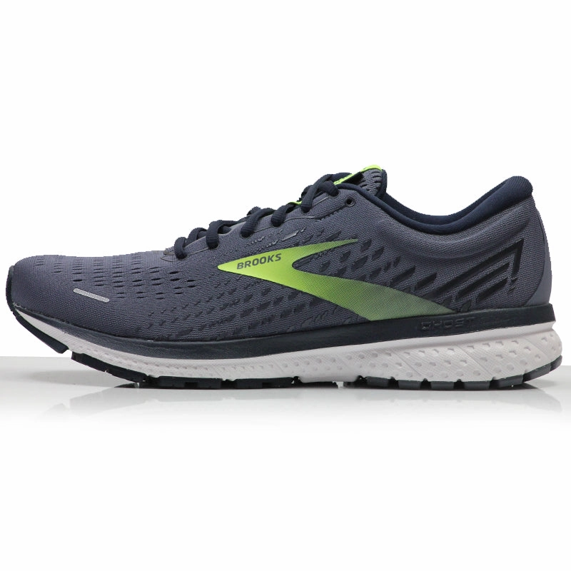 Trail Running Shoe Reviews Brooks Ghost 13 Men's Running Shoe - Grey/Navy/Nightlife