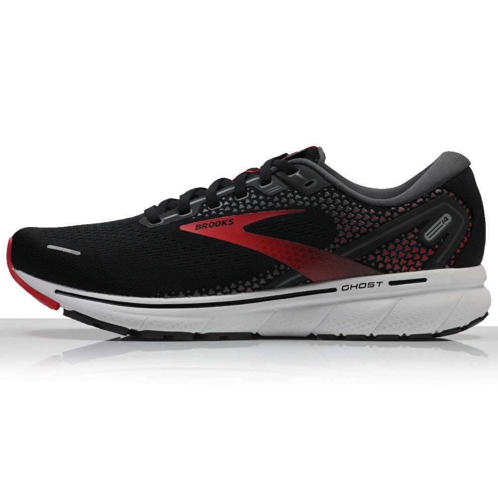 Brooks Ghost 14 Men's Running Shoe - Black/Red/White Adrenaline Gts 22 Supportive Running Shoe